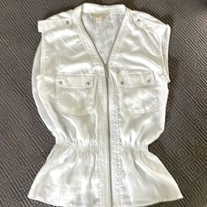 Michael Kors white top size S